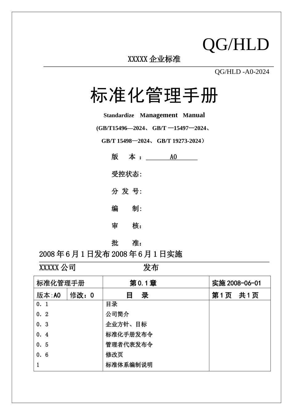 标准化管理手册_第1页