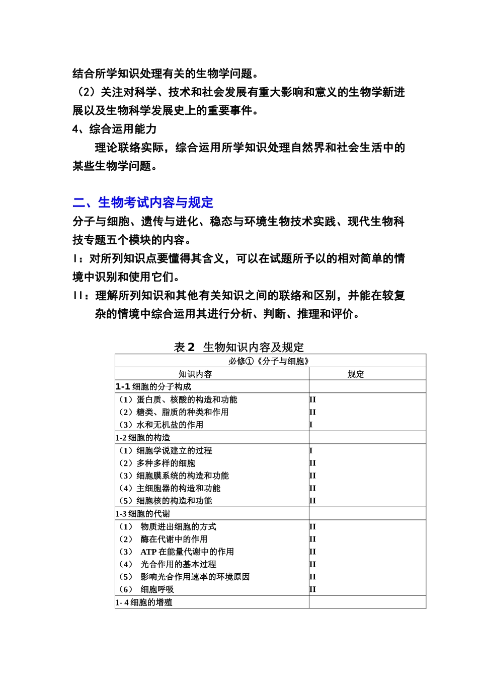 2025年对广东理科综合生物考试大纲说明的理解_第2页
