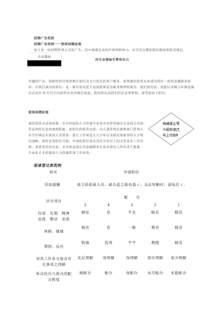 2025年公司招聘面试技巧