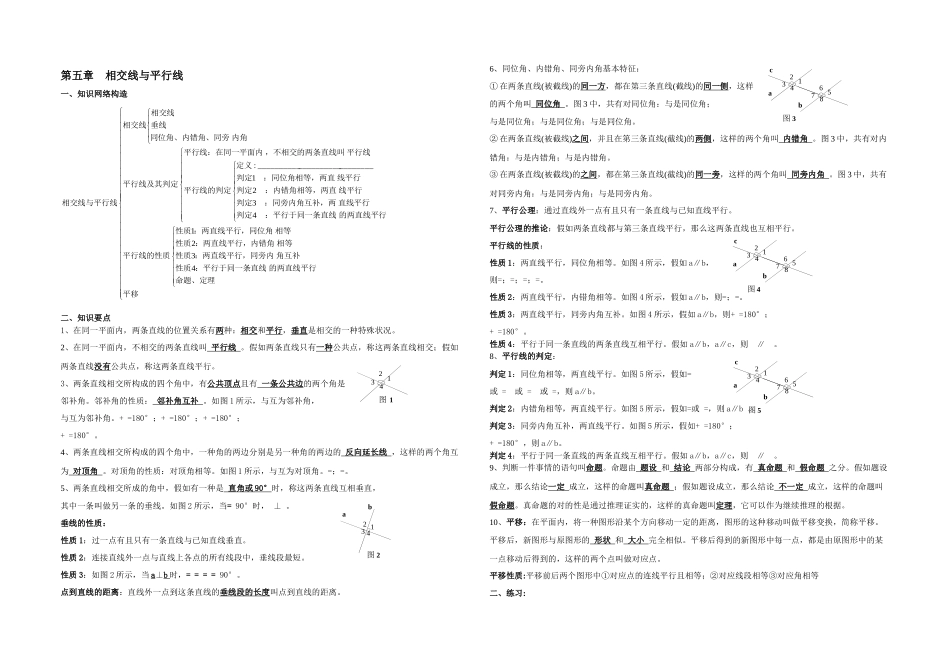 2025年人教七年级数学下册知识点及典型试题汇总适用于期末总复习_第1页