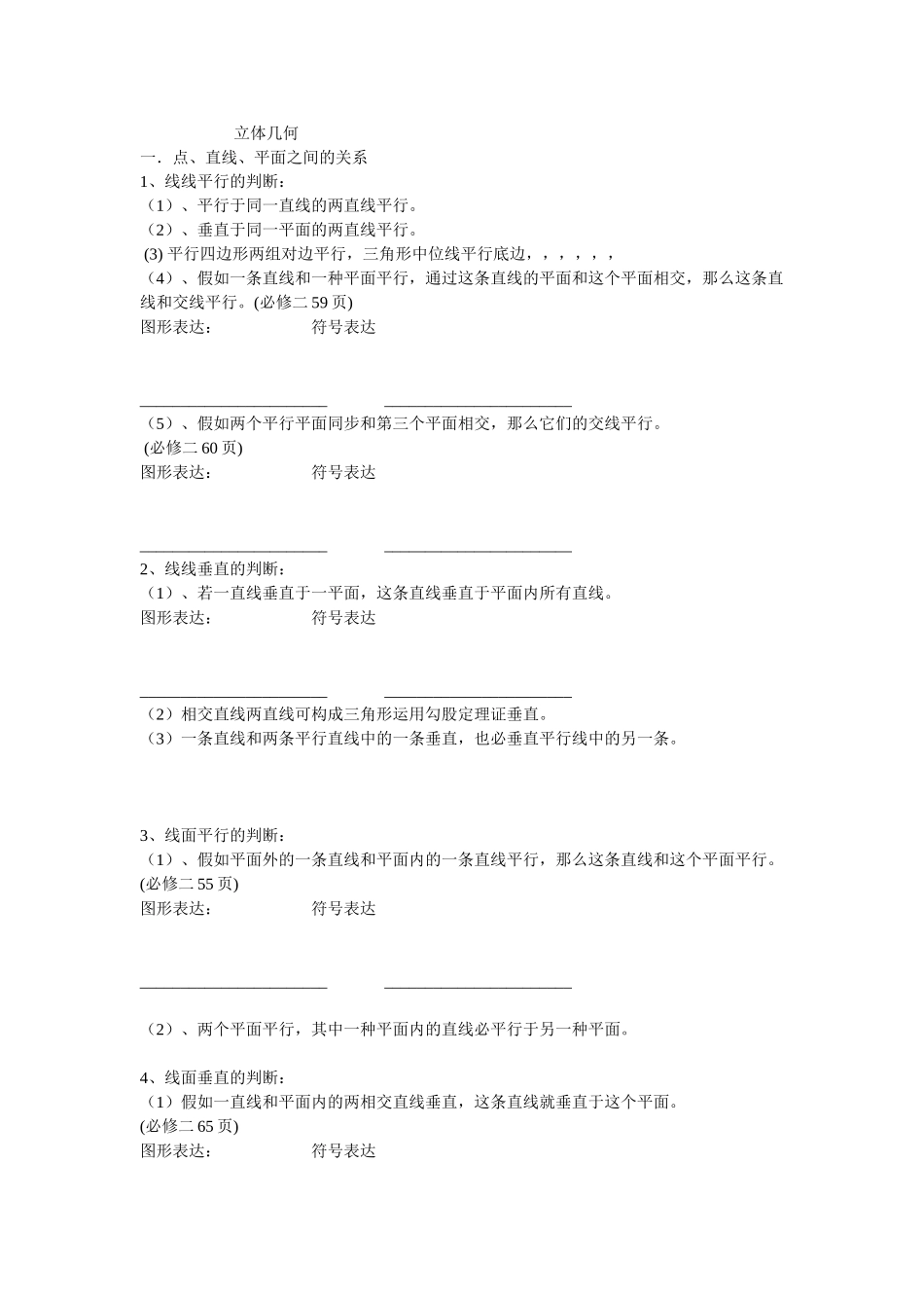 2025年高考立体几何知识点总结_第1页