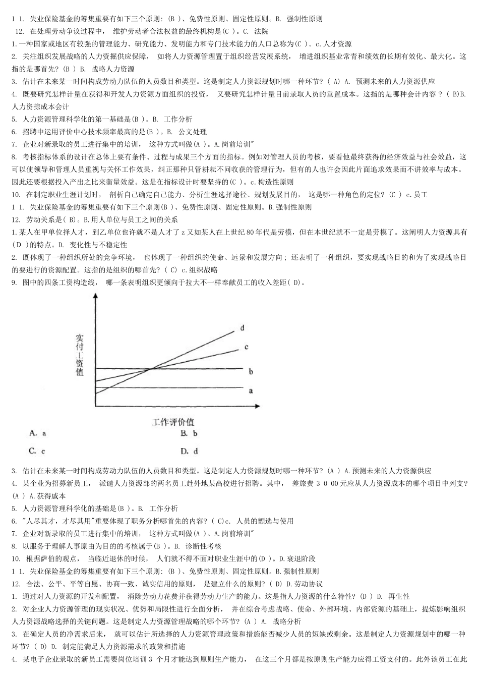 2025年电大人力资源复习资料_第3页