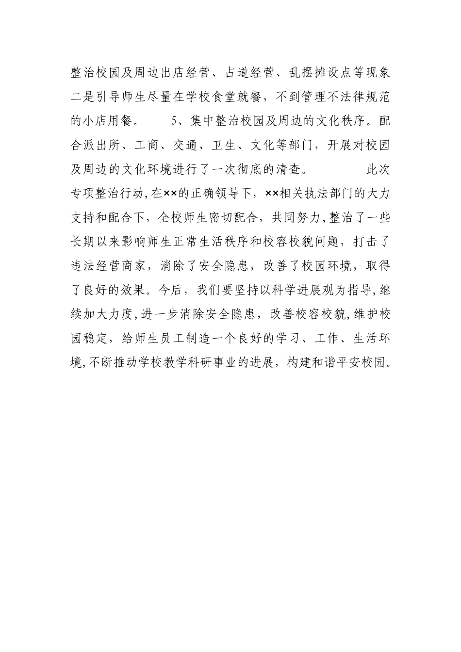 校园及周边治安环境专项整治行动工作总结_第3页