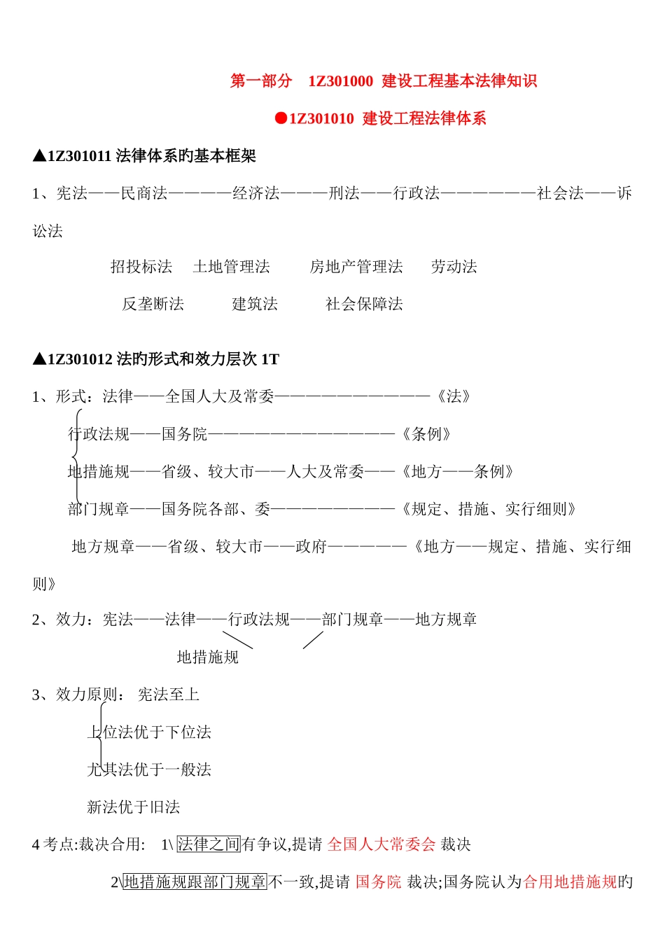 2025年一级建造师法律法规重点_第2页