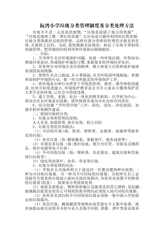 校园垃圾分类管理制度