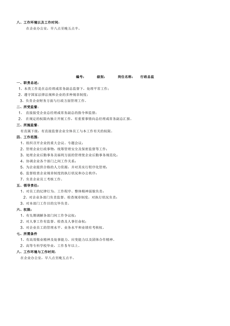 2025年岗位职责全套_第2页