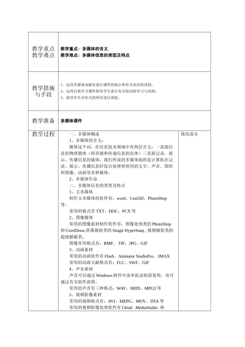 2025年江西科技版初中信息技术八年级下册全册教案_第2页