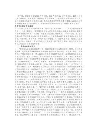 校园文化建设设计方案(大全)