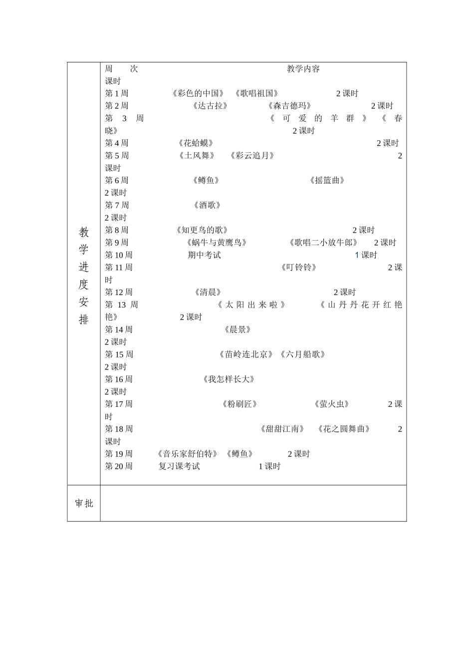 2025年湘教版四级音乐下册教学计划讲课稿_第3页
