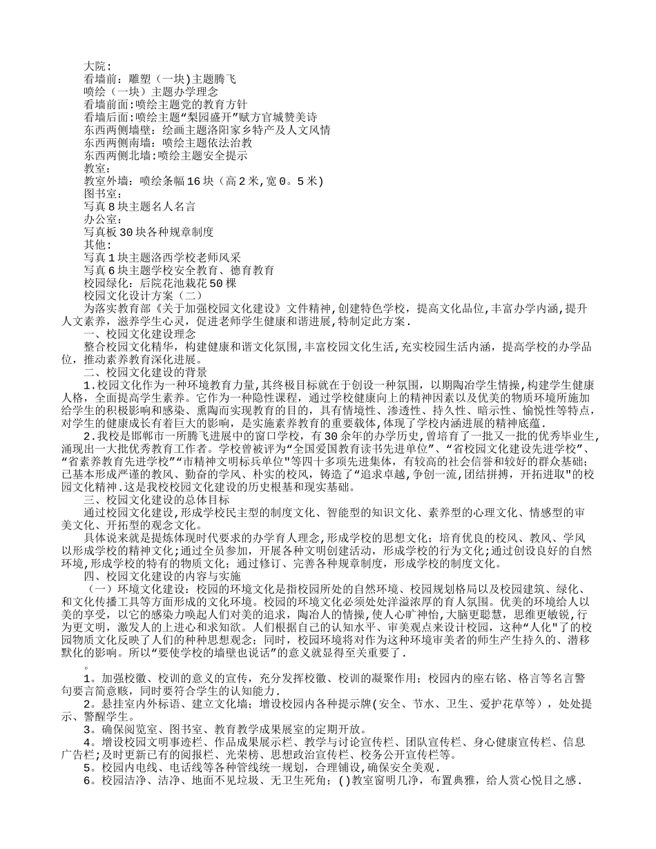 校园文化设计方案_第2页
