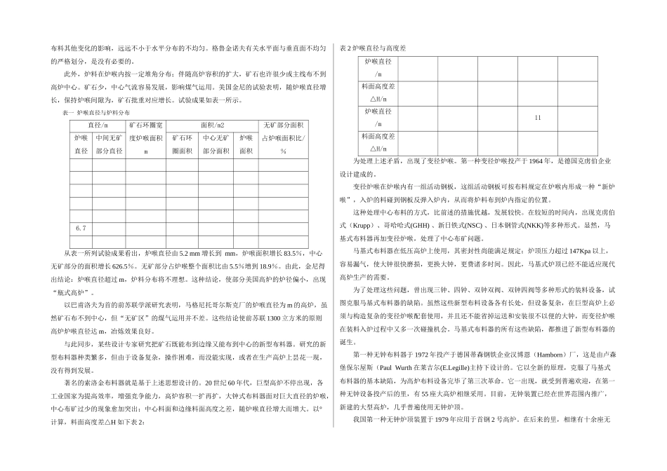 2025年机械毕业设计论文高炉无料钟炉顶布料器设计全套图纸_第2页