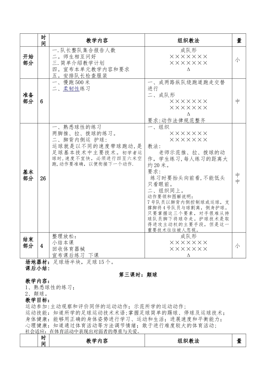 校园足球初二教案_第3页
