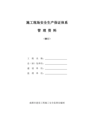 2025年全套现场安全资料