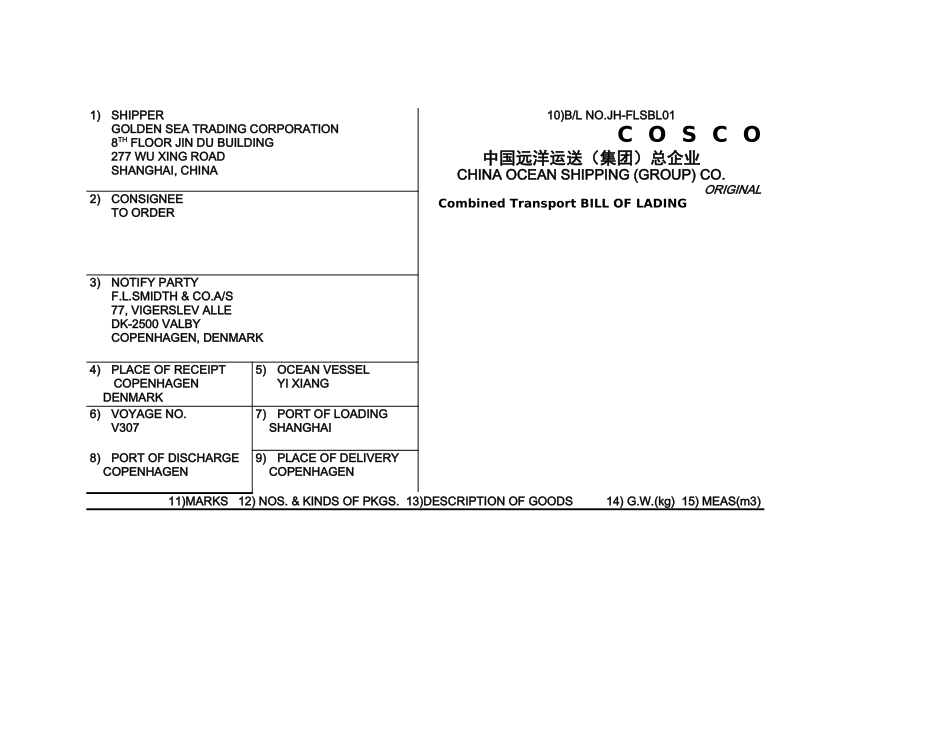 2025年提单 外贸物流英语知识_第1页