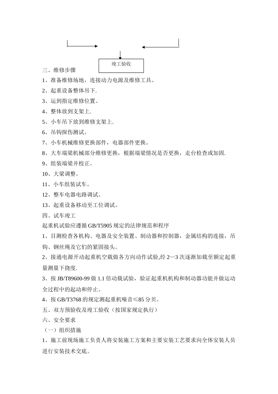 桥式起重机维修施工方案1_第2页