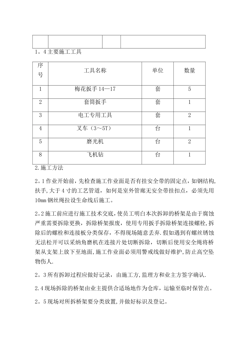桥架拆除方案_第3页