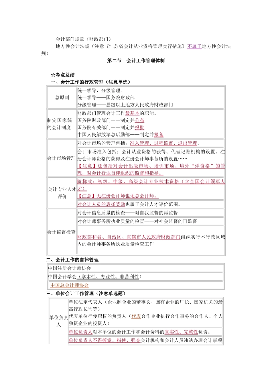 2025年第一章会计法律制度考点归纳_第2页