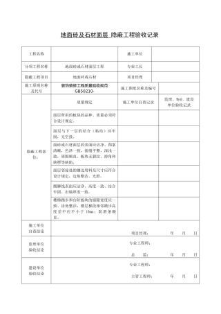 2025年全套工程验收资料X装饰装修工程完整填写范例版