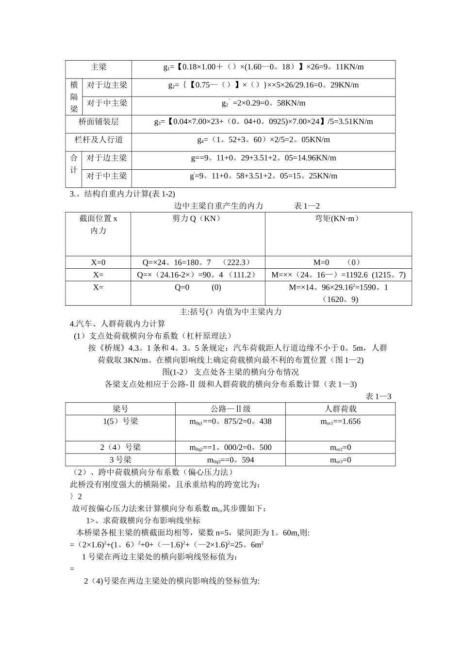 桥梁工程课程设计--30m钢筋混凝土简支T梁设计_第2页