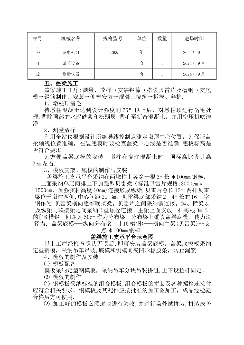 桥梁盖梁施工方案_第2页