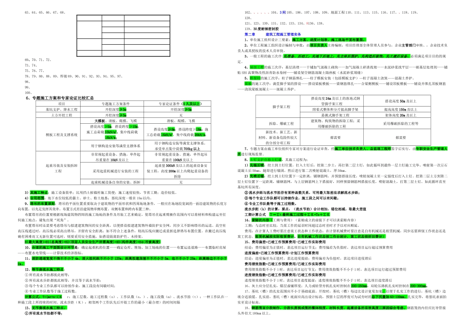 2025年二建建筑工程管理与实务重点打印_第2页