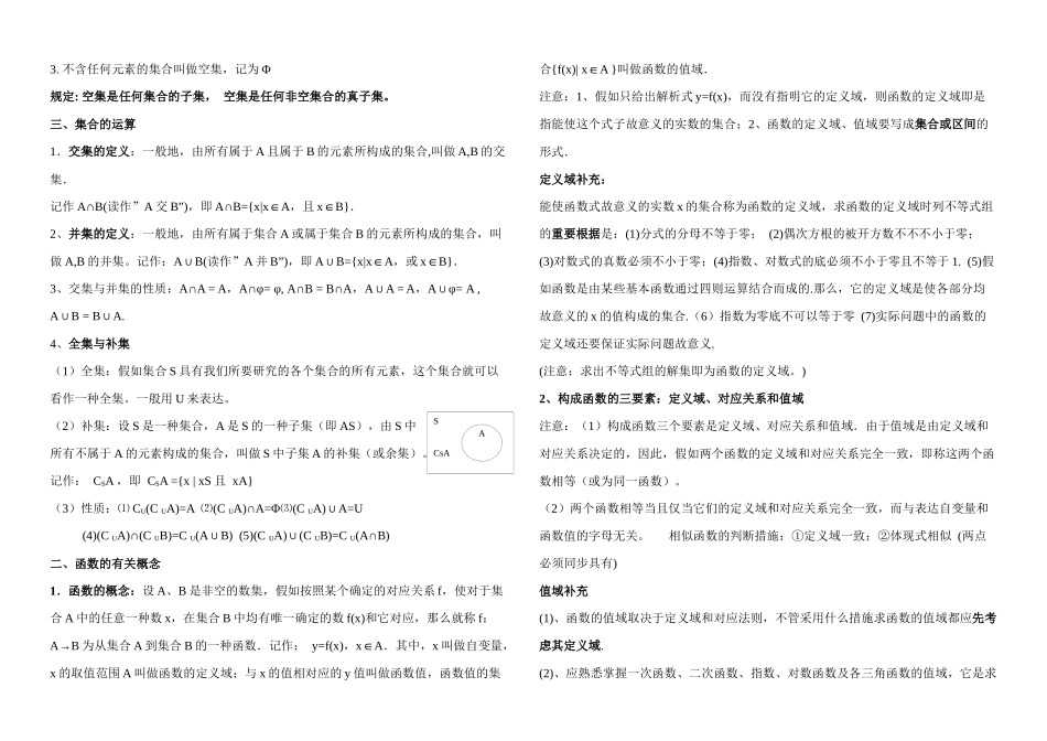 2025年新课标人教A高一数学必修知识点总结_第2页