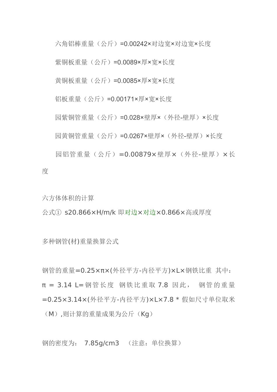 2025年常用金属材料重量计算公式造价知识_第2页