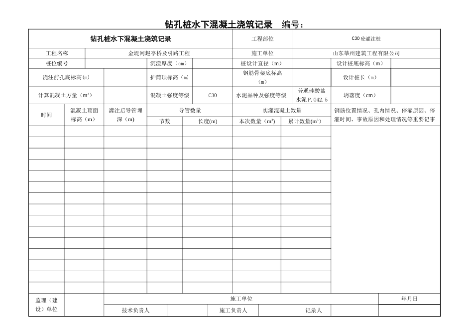 桩基施工记录表_第2页