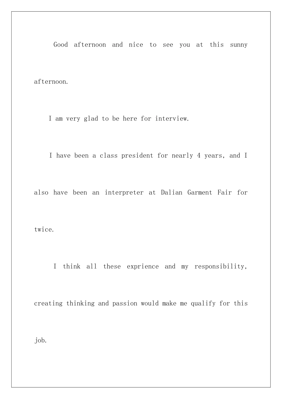 2025年一分钟面试英语自我介绍_第3页