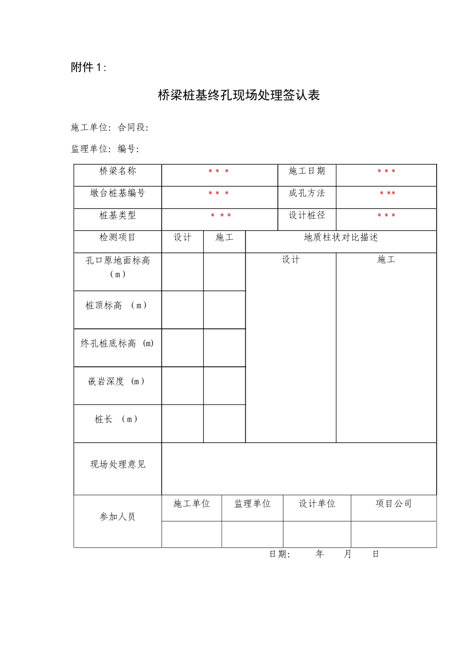 桩基终孔验收表_第1页