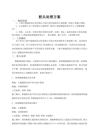 桩头处理方案