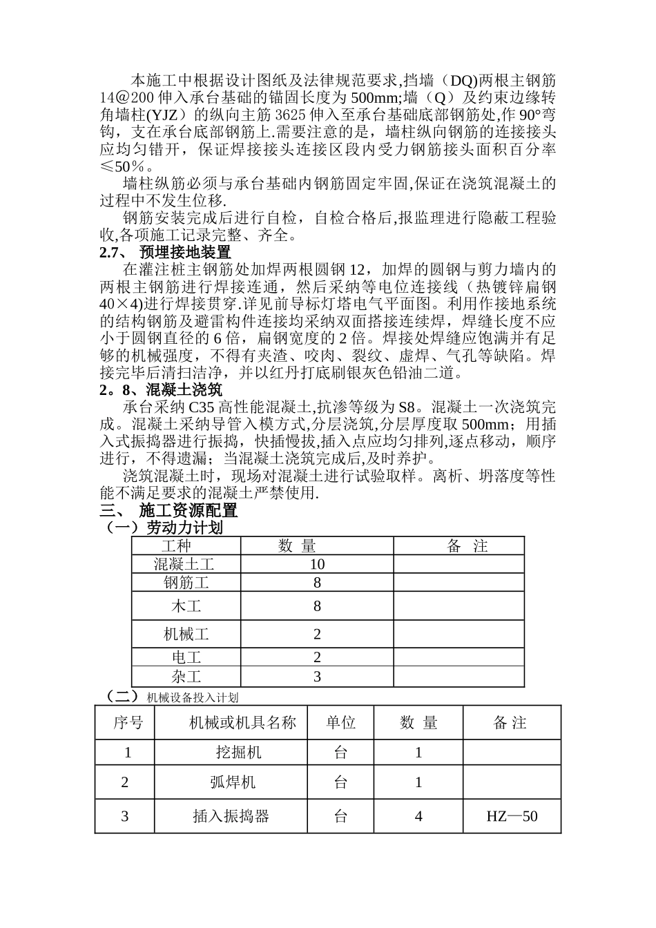 桩承台施工方案_第3页