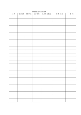 桩钢筋箍筋间距检查表