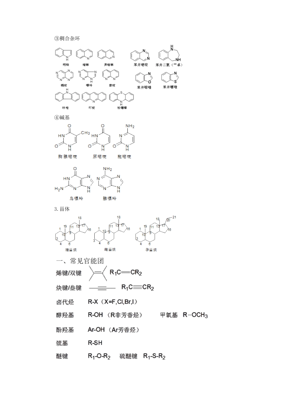 2025年执业药师药物与药学一化学结构_第2页