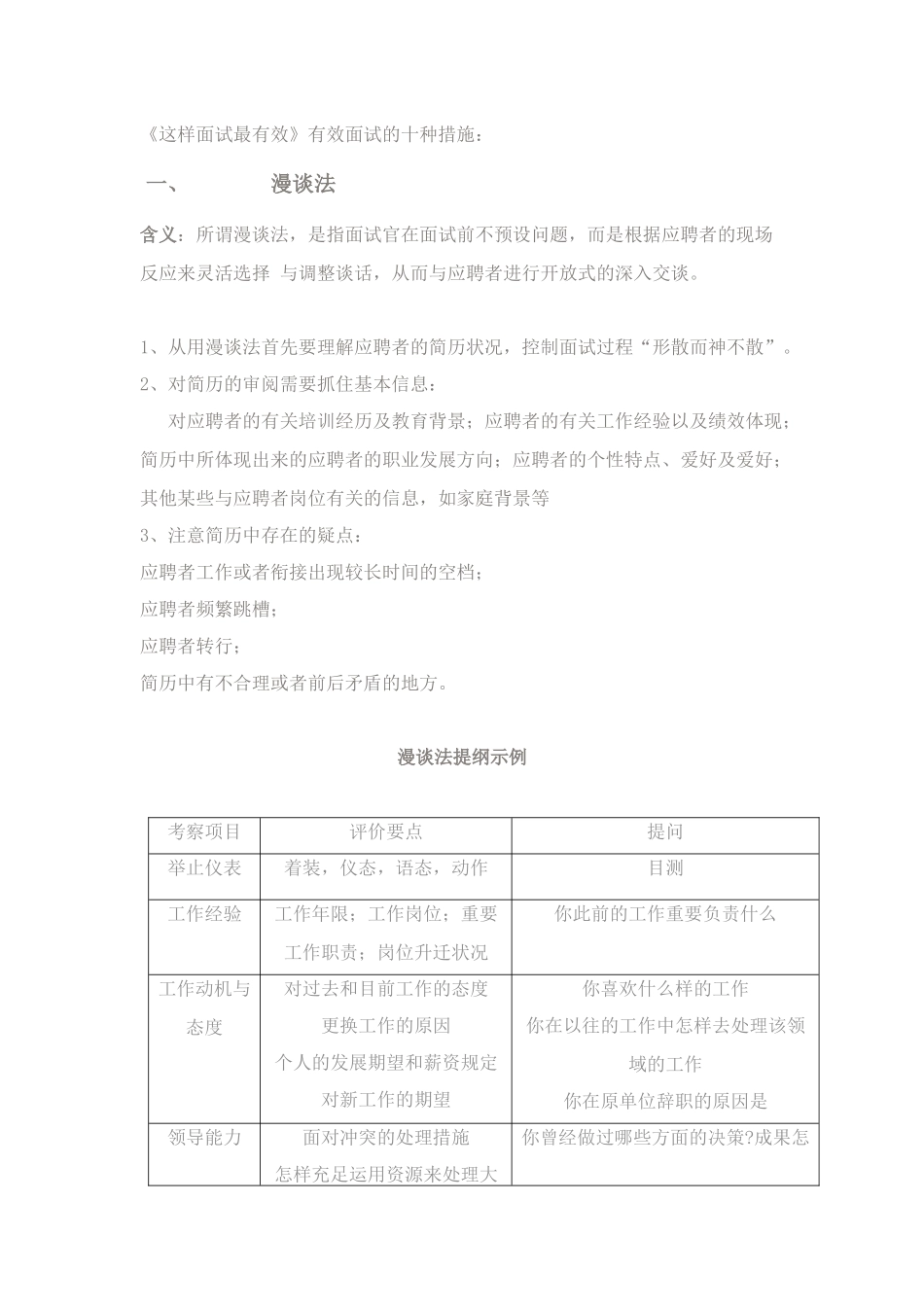 2025年有效面试十方法_第1页