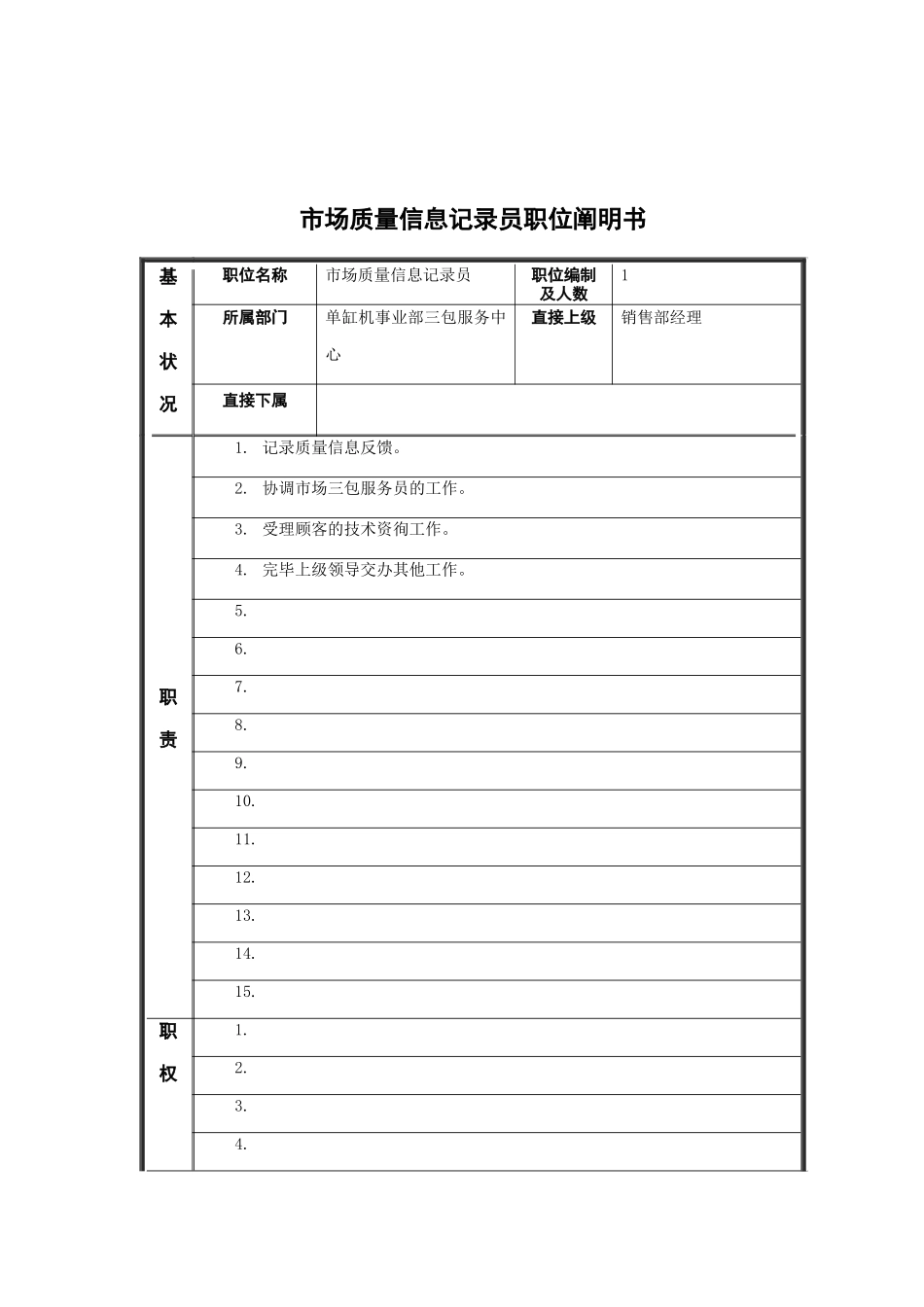 2025年市场质量信息统计员岗位说明书_第1页
