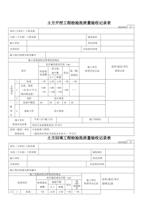 检验批质量验收记录表