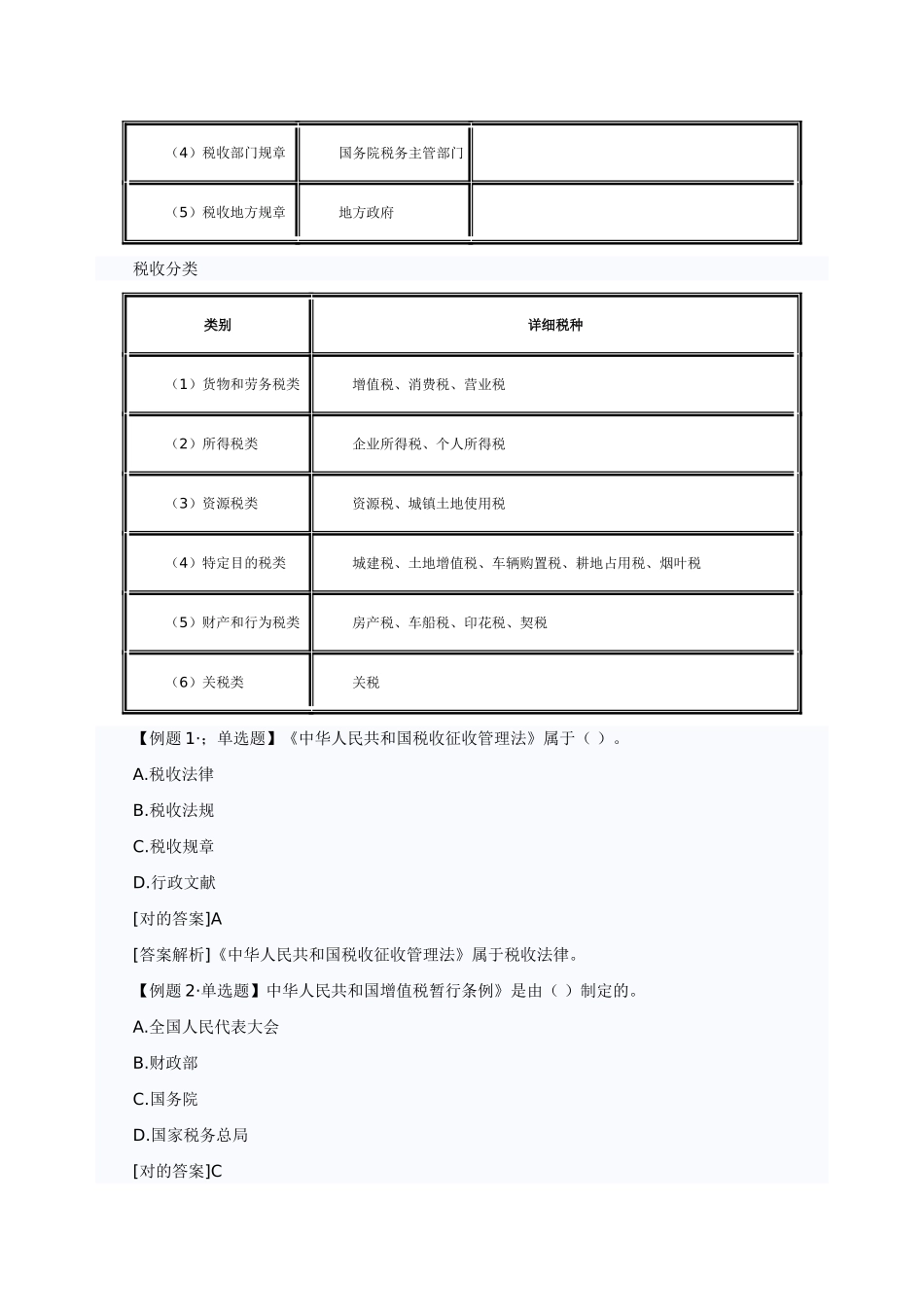2025年中级经济师考试财政税收专业高频考点我国现行税收法律制度_第2页