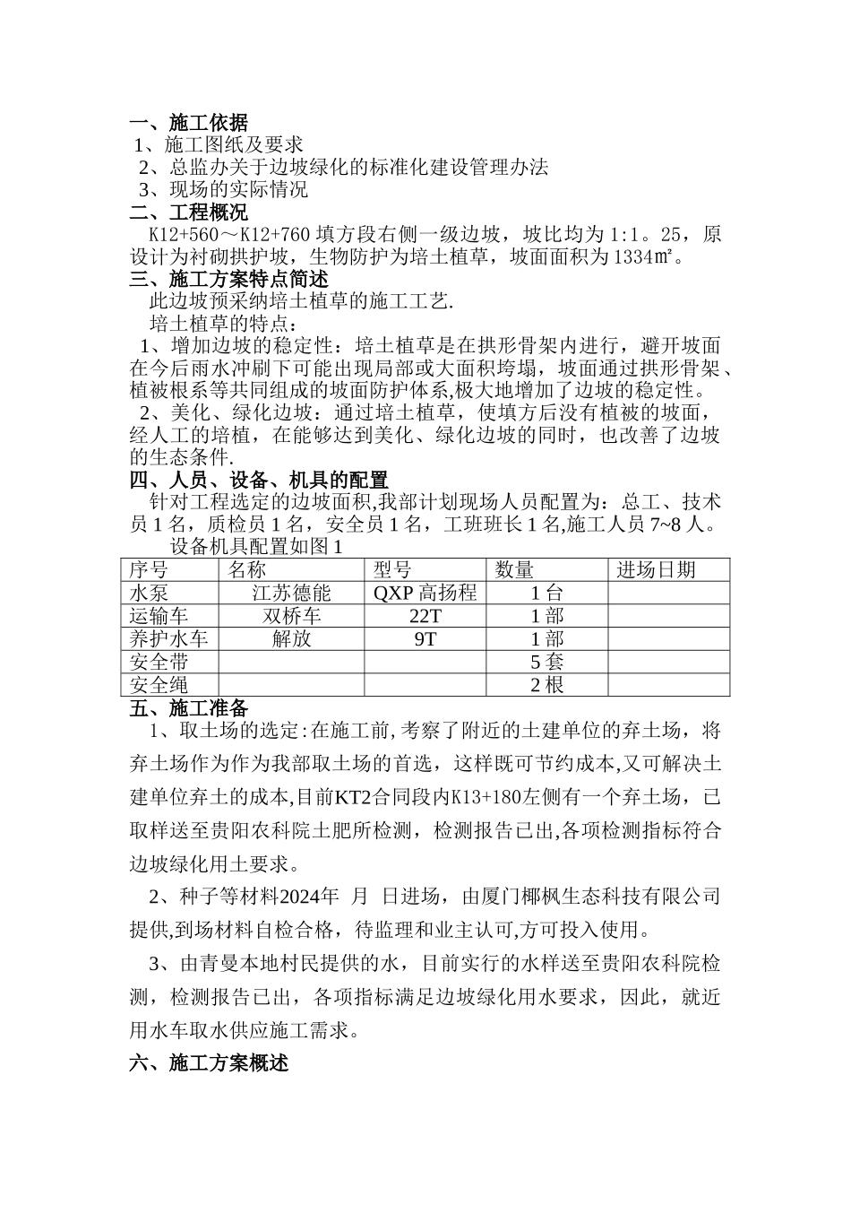 植草施工方案_第1页