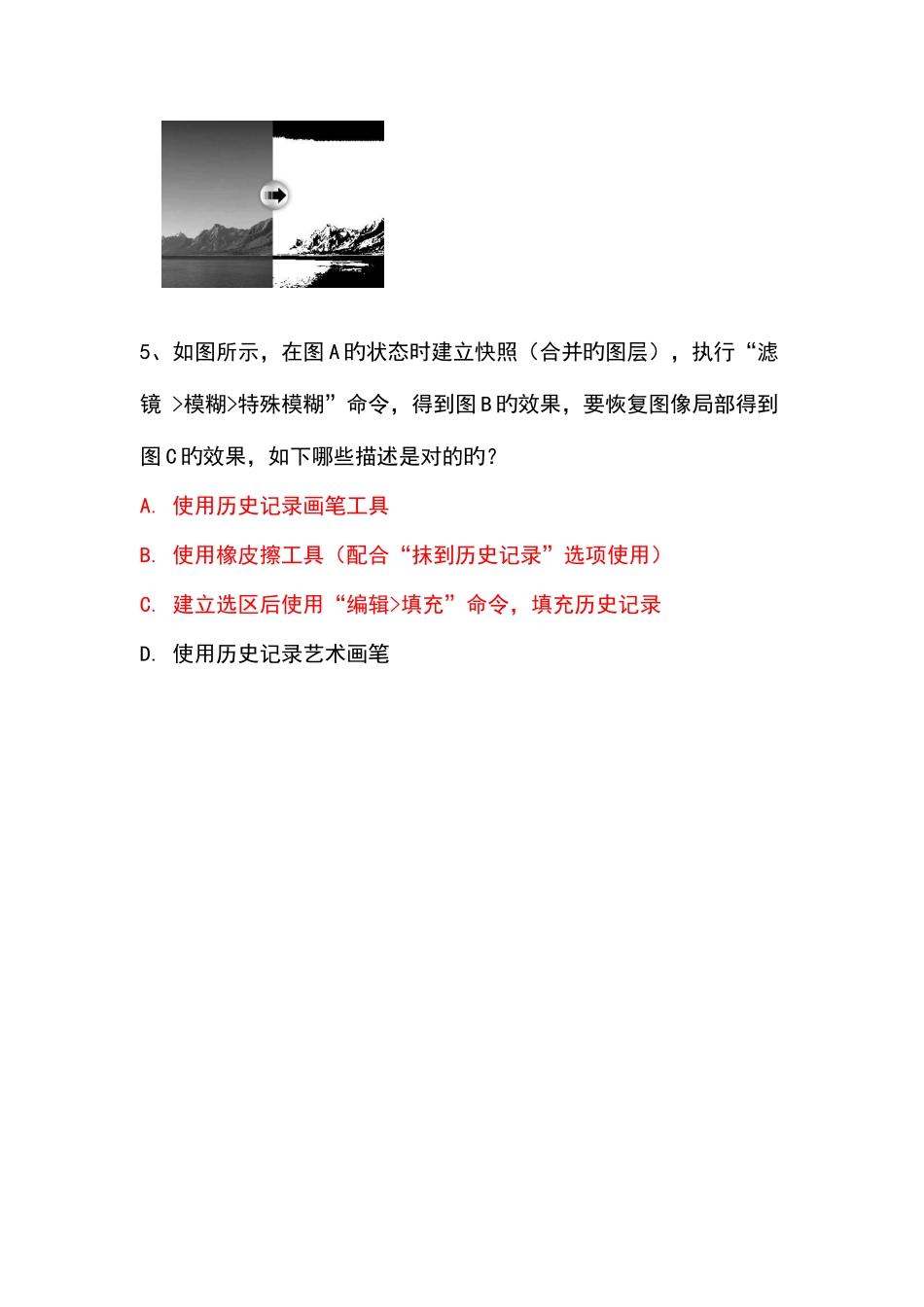 2025年adobe认证photoshopCS4题库答案_第3页