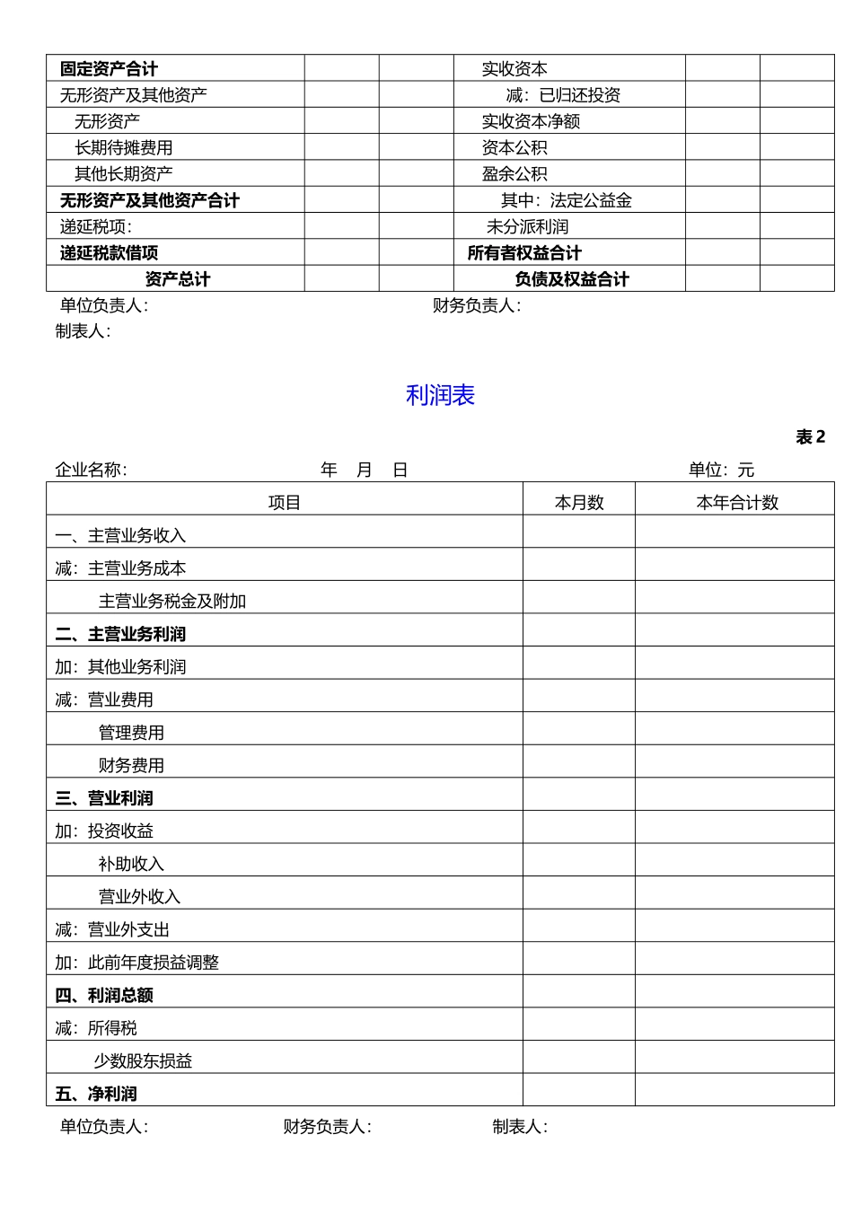 2025年财务报表模板全套_第3页