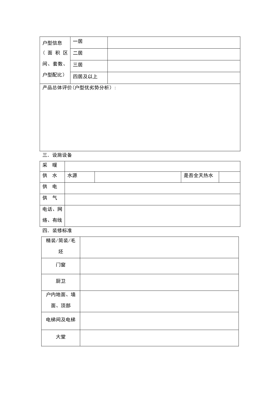 楼盘市场调研示例表_第2页
