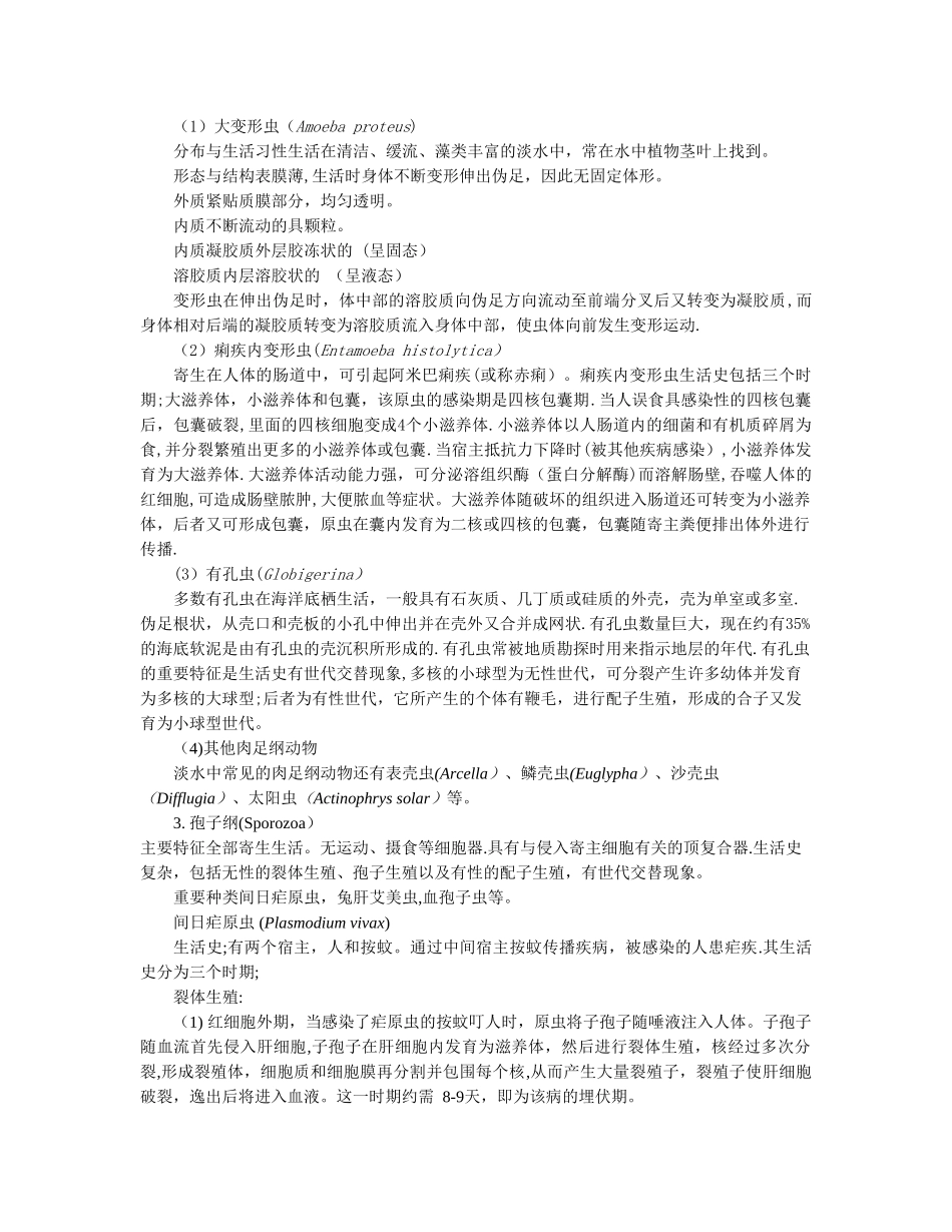 概述与原生动物门教案_第3页