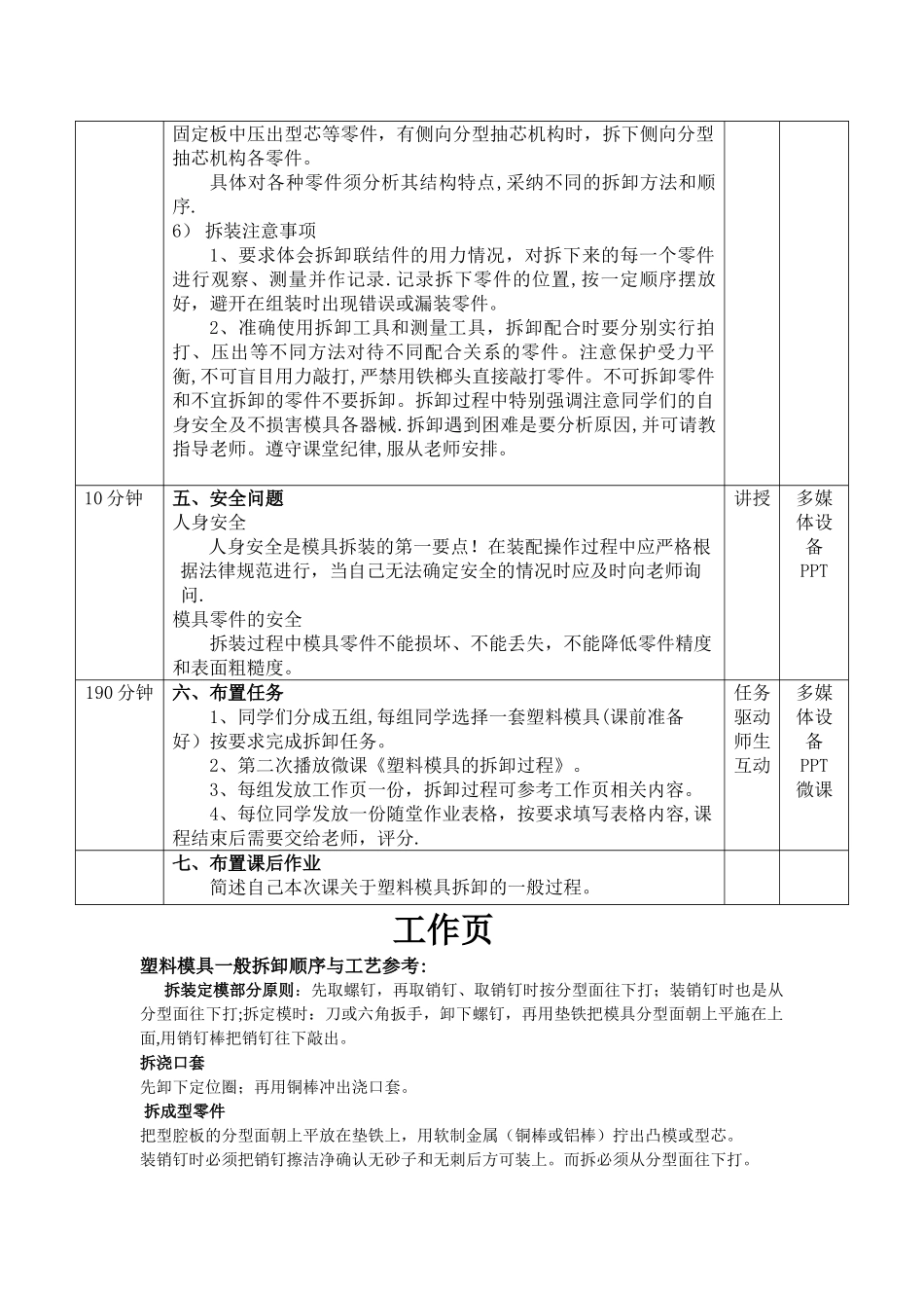 模具拆卸教案_第2页