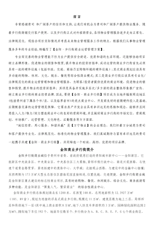 步行街管理运营方案