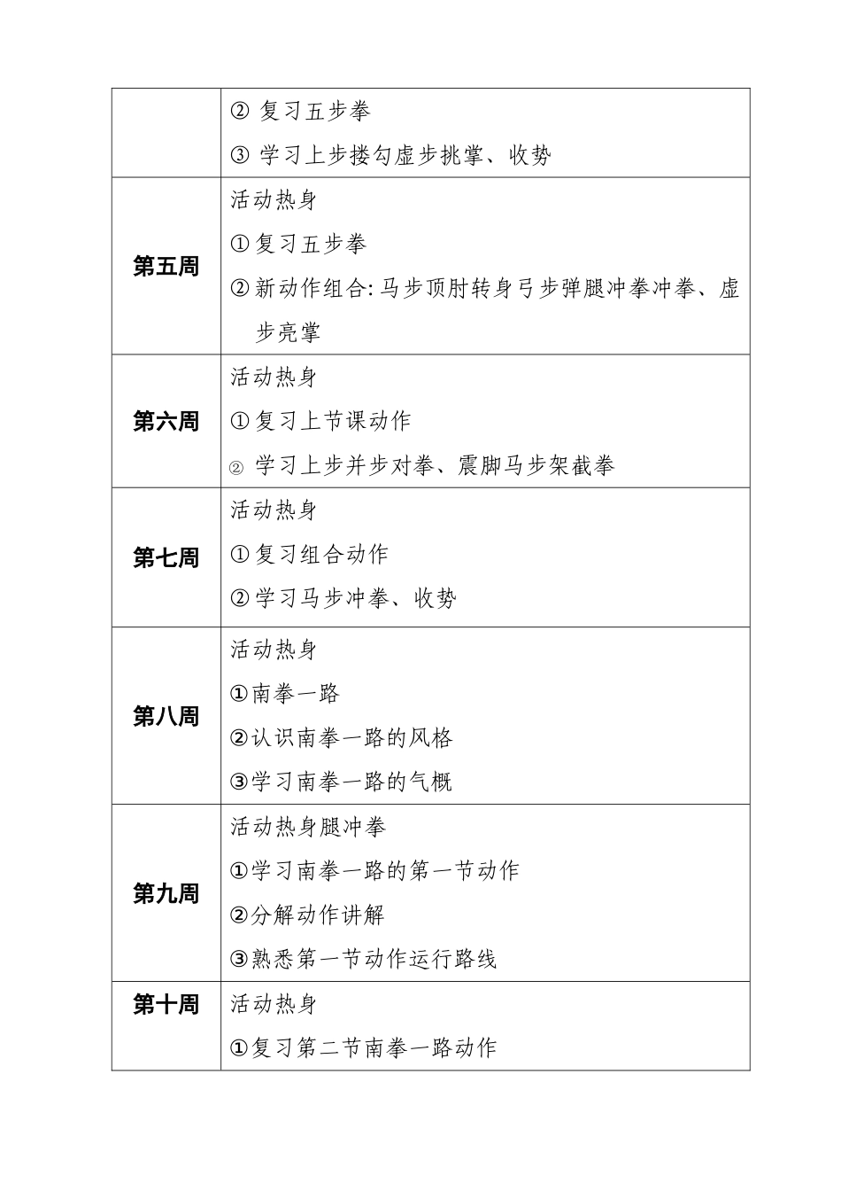 武术训练计划_第3页