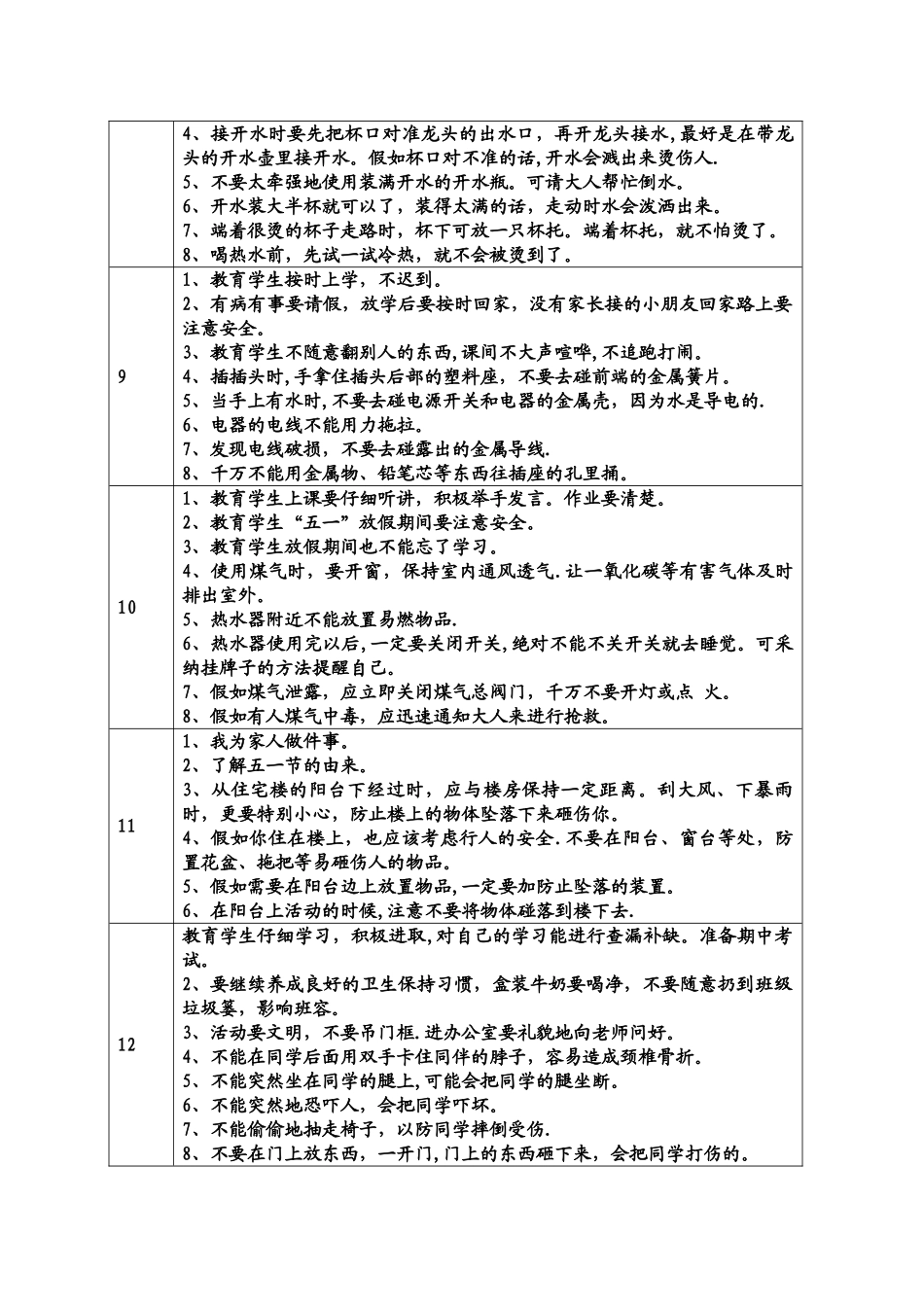 每周安全教育及晨会教育内容_第3页