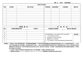 每日工作计划表(员工版)