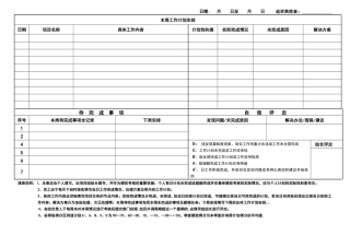 每日工作计划表