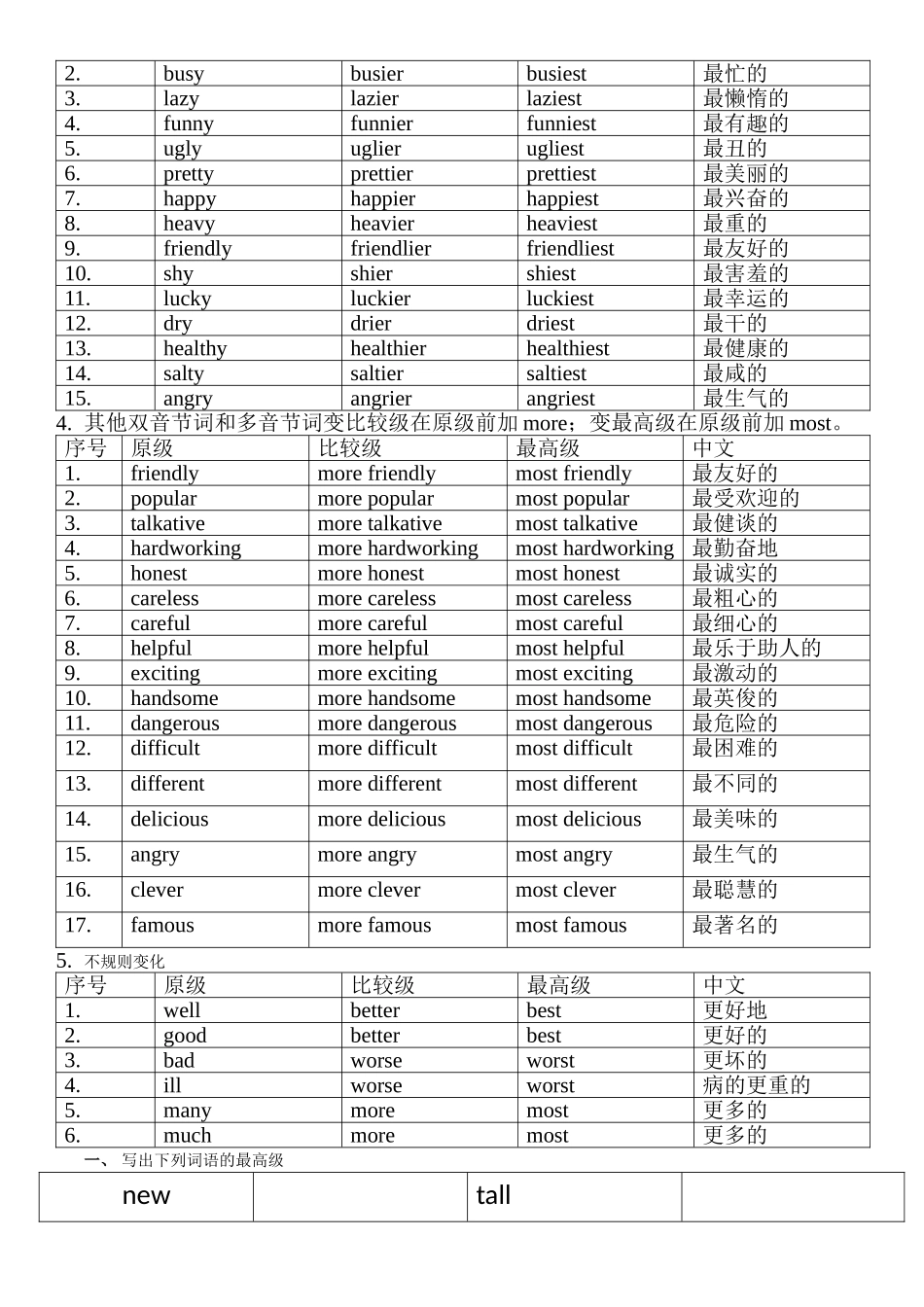 比较级最高级变化规则总结35342_第2页